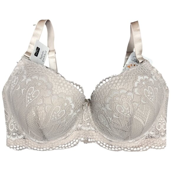NWT Women's RENE ROFE Lightly Padded Lace Underwire Bra #B27095 | Size 36DD - Picture 1 of 7